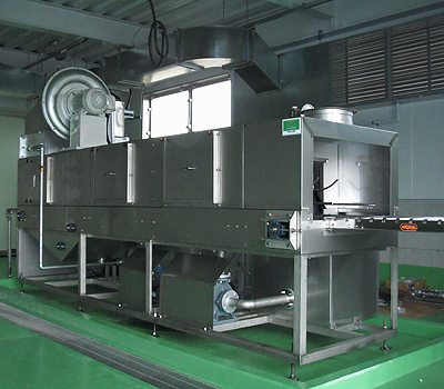 ヒタカ精機のコンテナ洗浄機