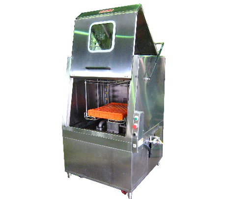 キサミツ技研のコンテナ洗浄機