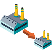 省スペースのイラスト